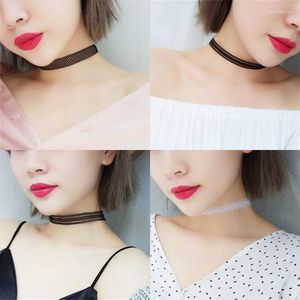 Choker zwarte kanten ketting gotisch tattoo leer voor vrouw meisjes kraag nek accessoires feest sieraden groothandel