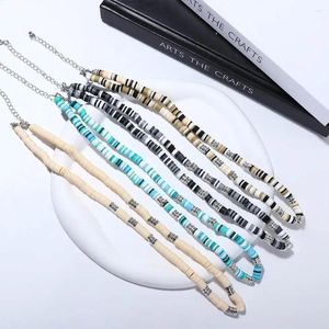 Choker Boheemse stijl stiksels Boho Koreaanse ketting Kleurrijke heren Herensieraden Zachte aardewerk kraal