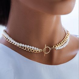 Collier ras du cou Style Boho avec boucle OT, Double bijoux en perles pour femmes, cadeau de fête de mariage