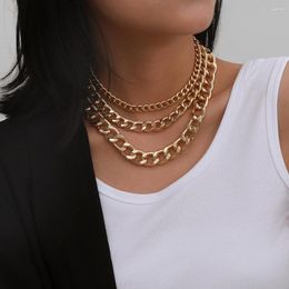Choker ketting ketting hanger multi -lagen gouden kleurstatement voor vrouwen collier party sieraden drop