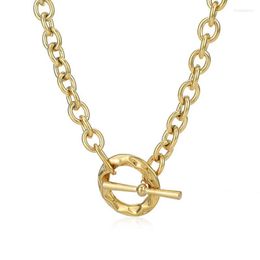 Gargantilha Gargantilha Moda 14K Metal Aço Inoxidável Colar Para Mulheres Colar Charme Jóias de Alta Qualidade Bijuteria Femme Acessórios Gargantilhas Llis22