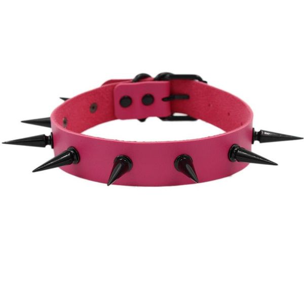 Choker Chokers Goth Rivets Cuir Sexy Colliers Collier Bondage Femmes À La Main Harnais Gothique Bijoux