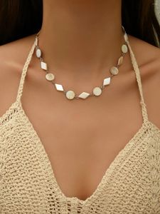 Collier ras du cou classique en perles de coquillage pour femmes, Simple, personnalisé, artisanat, cadeau, accessoires pour vêtements