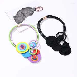 Collier ras du cou fait à la main pour femmes, colliers en Silicone noir, accessoires de vêtements de Style ethnique, bijoux de mode uniques