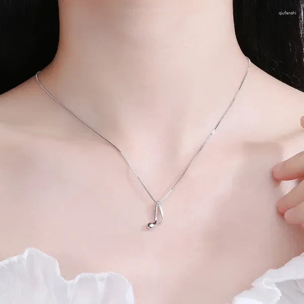 DIEERLAN – collier gothique avec signe de musique pour femmes, pendentif élégant de mariage, bijoux coréens exquis, cadeau, 2023