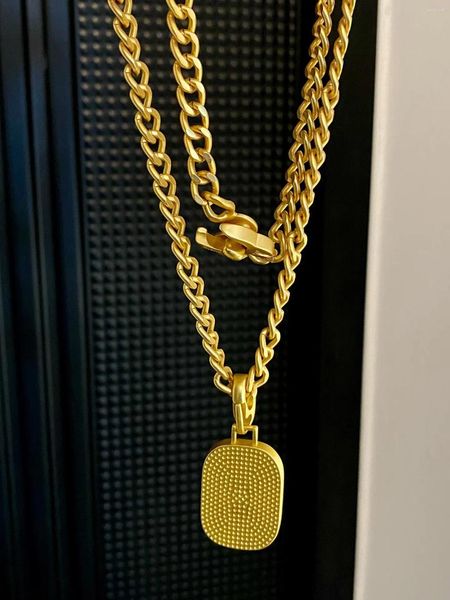 Collier ras du cou avec pendentif en verre Simple, mode de rue européenne et américaine, collier de personnalité