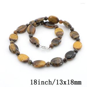 Gargantilla Encanto de moda 6 estilos Gemas de ojo de tigre natural Jade Neckalce Cadena Mujer Chica Regalo Joyería Boda Navidad Precio al por mayor