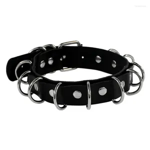 Ras du cou mode Spike Rivet cercle Sexy femmes filles harnais colliers en métal col rond collier cou ras du cou bijoux Hip Hop