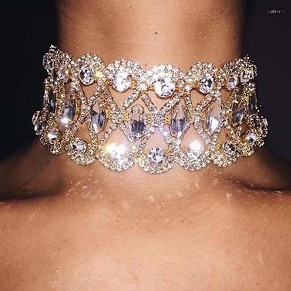 Tour de cou à la mode et luxueux diamant scintillant en forme de 8 collier de chaîne de cou rond pour les femmes tour de cou bijoux fête mariage Neckl