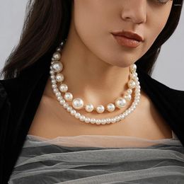 Halsband, modische Imitationsperlen-Anhänger-Halskette für Frauen, einfach und vielseitig, Damen, romantischer Abschlussball-Schmuck, Großhandel, Direktverkauf