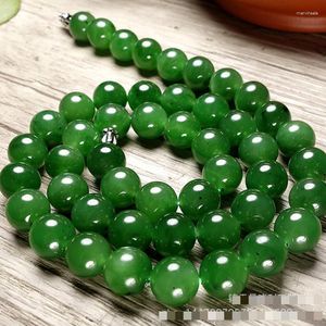 Choker High Grade A Green Jade Collier Femmes Feuilles Bijoux Fine ACCESSORIE VÉLICATION COLLICES DE JADIES CHINOS HETIAN Collites