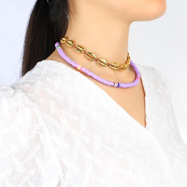 Choker KELITCH HEISHI Perles Colliers Shinning Strand Femme Tendance Bijoux Accessoire