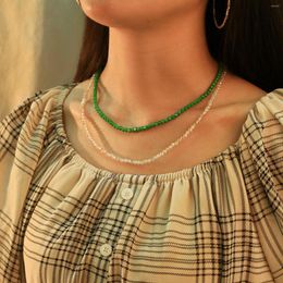 Tour de cou KELITCH femmes Chokers collier perles brin Boho breloque chaîne mode couples bijoux filles amitié cadeau accessoires