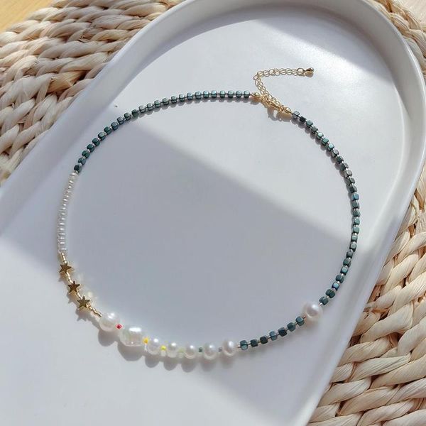 KKBEAD – colliers ras du cou en perles naturelles pour femmes, Vintage, à la mode, étoile, bijoux, accessoires cadeaux, 2023