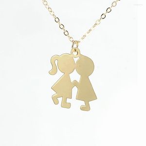 Tour de cou amoureux Bugs et bisous Couple collier sans ternissement 18K véritable plaqué or pendentif chaîne réglable saint valentin cadeau