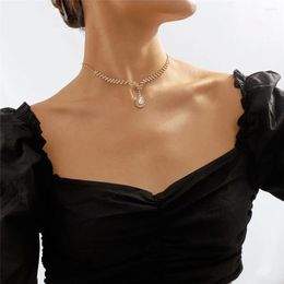 Choker Luxuriöser funkelnder Strassschmuck Boho Braut Hochzeit Mode Sexy Kristall Anhänger Halskette Ornamente Großhandel