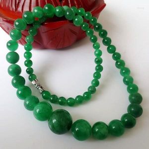 Choker Naturel Vert Pierre Colliers Pour Femmes Gem Collier Perles Tour Bijoux Accessoires Chaîne Cadeaux 065