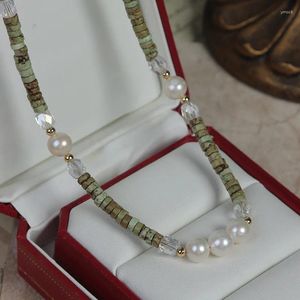 Collier ras du cou en pierre naturelle pour femmes, style Boho, Vintage, bijoux de luxe, perles baroques blanches, breloque, cadeau