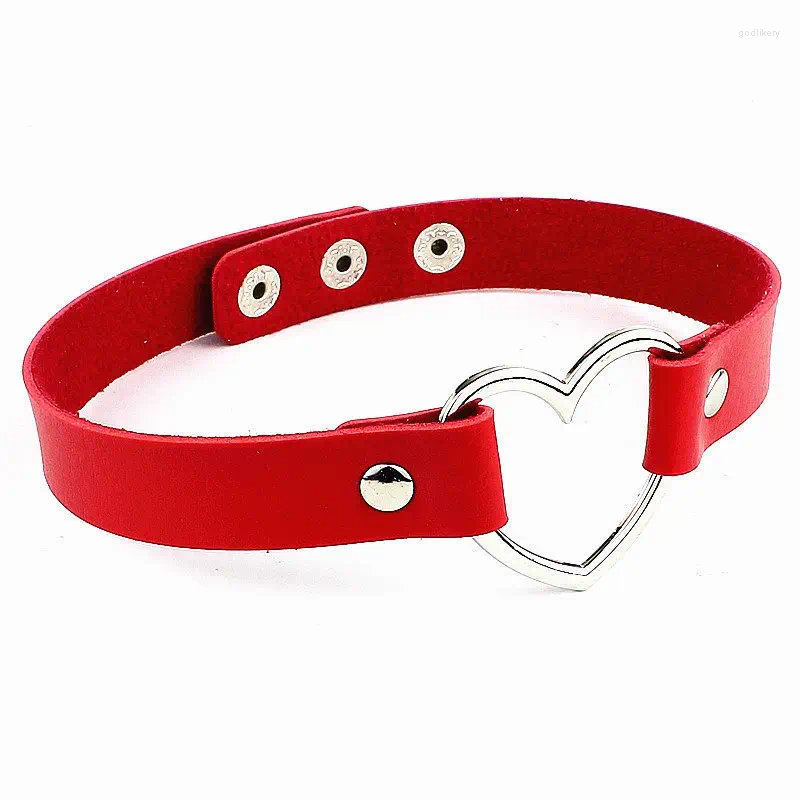 Choker punk gotische riem kettingen voor vrouwen lederen kraag klinknagel zwart witte pu goth sexy meid ketting chocker sieraden