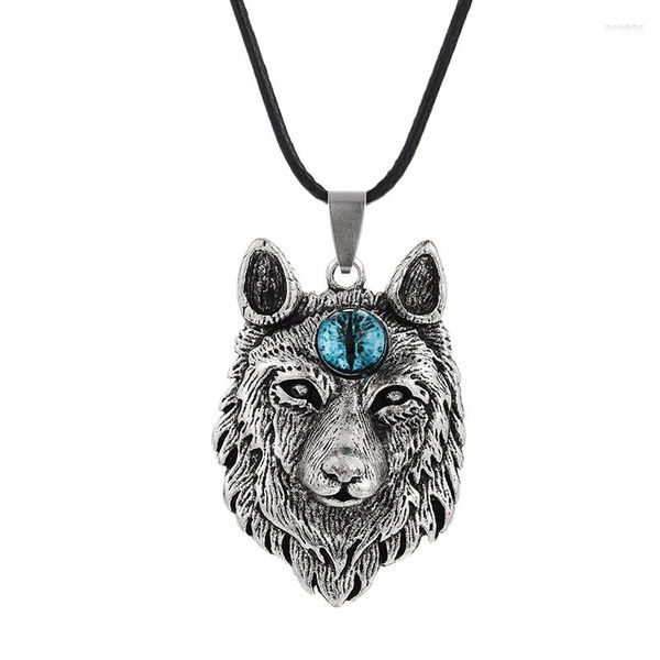 Collier ras du cou Punk pour hommes, pendentif loup adolescent, chaîne de cou, mode Hip Hop Animal Vintage Viking, bijoux de fête