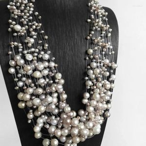 Collier ras du cou en perles violettes pour femmes, bijoux à la mode, robe de soirée de mariage, assorti à plusieurs couches, fermoir magnétique classique élégant