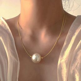 Choker Déclaration Grand Collier De Perles Pour Femmes Personnalité Créateurs De Mode Collares Bijoux En Gros