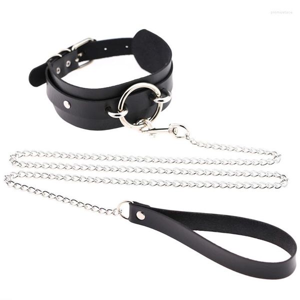 Choker Costume Collier Anneau Quotidien PU Cuir Cou Collier Rivet Accessoires Femme Bande Homme