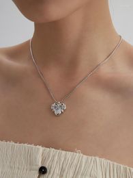 Choker Timeless Wonder Fancy Zircon Lava Heart Chains Charm Ketting voor vrouwen Designer Sieraden Goth Runway Bride Gift Mooie Kpop 4023