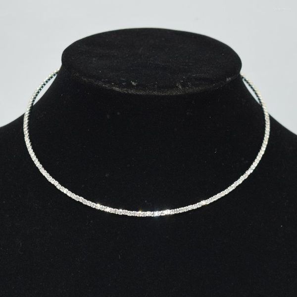 Ras du cou TREAZY Simple haute qualité Micro strass colliers pour femmes brillant cristal collier collier bijoux de mariage cadeaux