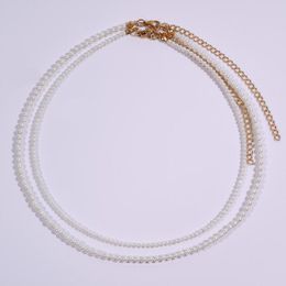 Ras du cou à la mode 2023 parfait collier de perles rondes blanc superbe coquille délicate minimaliste pour les femmes cadeau