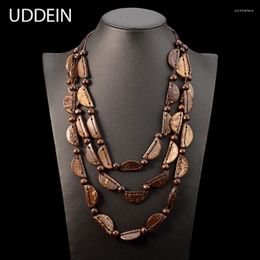 COLLACIÓN DE LA COLLACIÓN DE LA UDDEIN BOHEMIA Mujeres de múltiples capas de babero Madre Collar de joyas hechas a mano