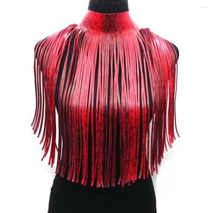 Tour de cou VZIMU High Street cuir gland colliers pour femmes mode luxe Long collier rouge chaînes robe