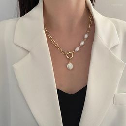 Vienkim – collier ras du cou en perles pour femmes, chaînes épaisses avec pendentif, à la mode, bijoux sur le cou, 2023