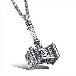 Choker Viking Raytheon Hammer Titanium stalen hanger ketting mode sieraden 2022 nieuwste stijl