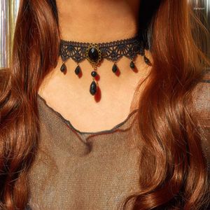 Collier ras du cou en velours noir pour femmes, Vintage, personnalité, tendance, Sexy, dentelle, pendentifs en perles, Style gothique, accessoires bijoux