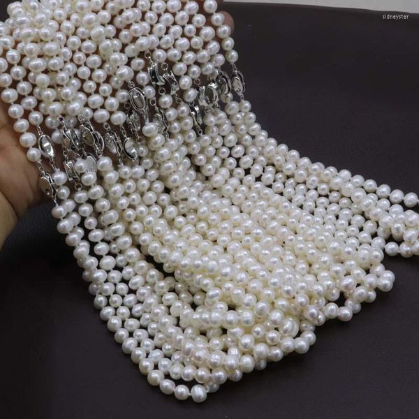 Collier ras du cou en perles d'eau douce, 10 pièces, longueur 50cm, 7-8mm, vente en gros, #317