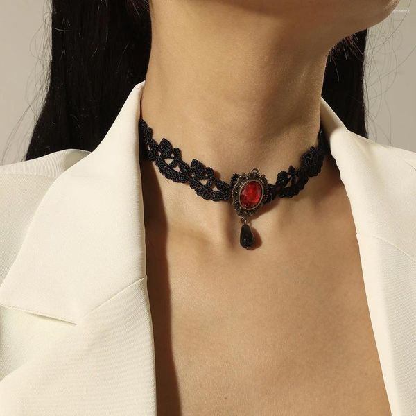 Colliers ras du cou en dentelle à la mode, chaînes de clavicule, accessoires de faux collier, vente en gros