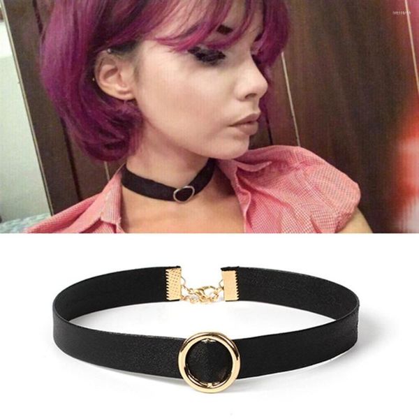 Gargantilla mujer chica moda Casual imitación perla encanto terciopelo Punk collar Bondage Cosplay Sexy clavícula