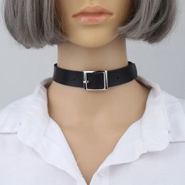 Chokers 1 PC Vrouwen Meisjes Punk Choker Ketting Goth Lederen Ketting Mode Kraag Sieraden Collectie ras de cou 231019