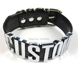 Gargantillas 100% hechas a mano, gargantilla personalizada de 35mm de altura, Collar con nombre personalizado, elige tu nombre, gargantilla con palabra, collar con letras de Cosplay 230617