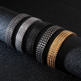Chokers 12/13 mm breedte Verbazingwekkende prijs Stijlvolle roestvrijstalen Bali-vossestaart kettingarmband voor mannen Dubbele schakelarmbanden Mannelijke juweliers