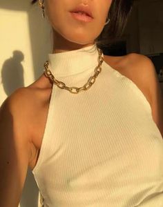 Chokers 2021 Fashion Paperclip ketting ketting vrouwen retro goud kleur dik slot choker kettingen voor sieraden cadeau3877474