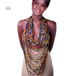 Accessoires africains pour femmes Bohême Style Femmes Colliers Pendentifs Corde Chaîne Déclaration Collier Pendentif Pour Cadeau BRW WYA022 231116