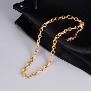 Chokers Amaiyllis 18K goud minimalistische literaire retro ketting onregelmatige textuur sleutelbeen ketting eenvoudige choker ketting voor vrouwen sieraden 231021