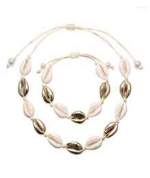 Chokers Bohemia Vintage Cowrie Conch Shell Hanger ketting Bracelet Handgemaakte Natuurlijke zeeschelp Ocean Sea Beach Sieraden Vrouwen Access4293140