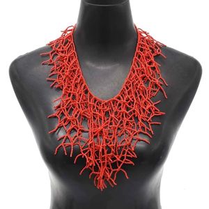 Chokers boho etnische grote choker kettingen vrouwen handgemaakte sieraden Indiase verklaring gelaagde kraag ketting collier femme tribal party cadeau 230404