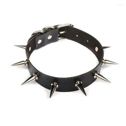 Chokers Choker Black Red Y Club Punk Jewelry Dames Spikes Tieners Gothic Rivets Neck Collar Goth ketting