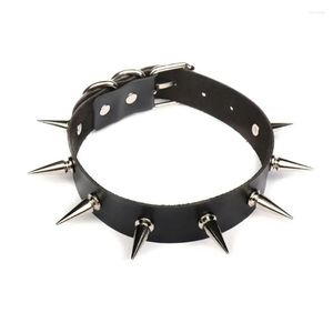 Chokers Choker Black Red Y Club Punk Jewelry Women Femmes Spikes TEEENS Gothic Rivets Col Collier Goth Collier Drop Livraison Colliers Pendan Otuta