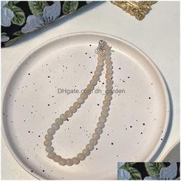 Chokers Choker Coréen Chic Simple Casual À La Main Colorf Perles De Mode Femmes À La Mode Tour De Cou Partie De Mariage Bijoux Drop Delivery Cou Dhuzn