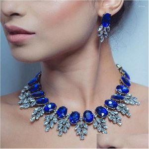 Chokers Choker Lady Maxi Rhinestone Bib Collier Femme kralen Kraag Pendant Verklaring ketting voor vrouwelijke sieraden 3512 Drop levering N DHHGP